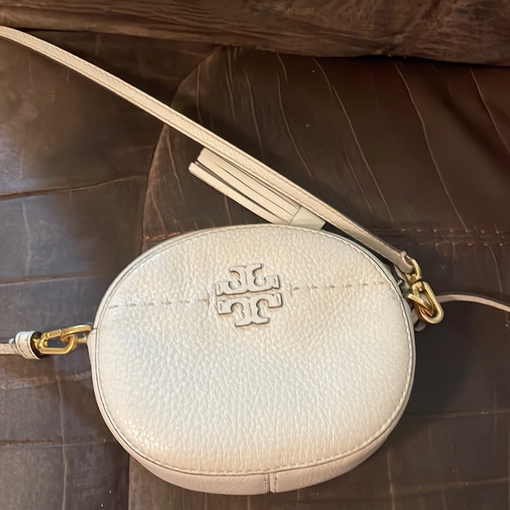 Tory Burch white/light cream crossbody